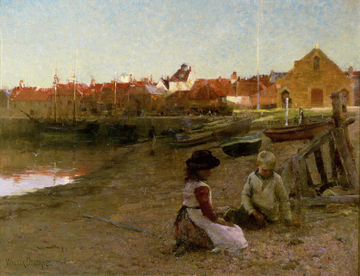 Shingle üzerinde oynamak, 1885 by Walter Frederick Osborne