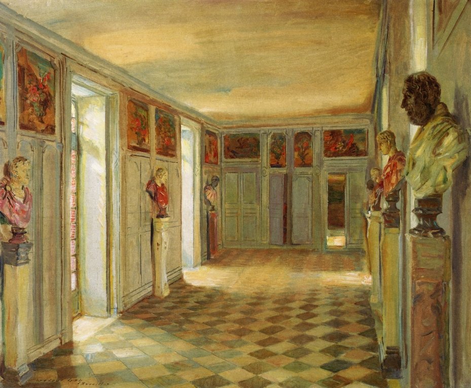  Galerie des Bustes, Chateau du Reveillonn by Walter Gay