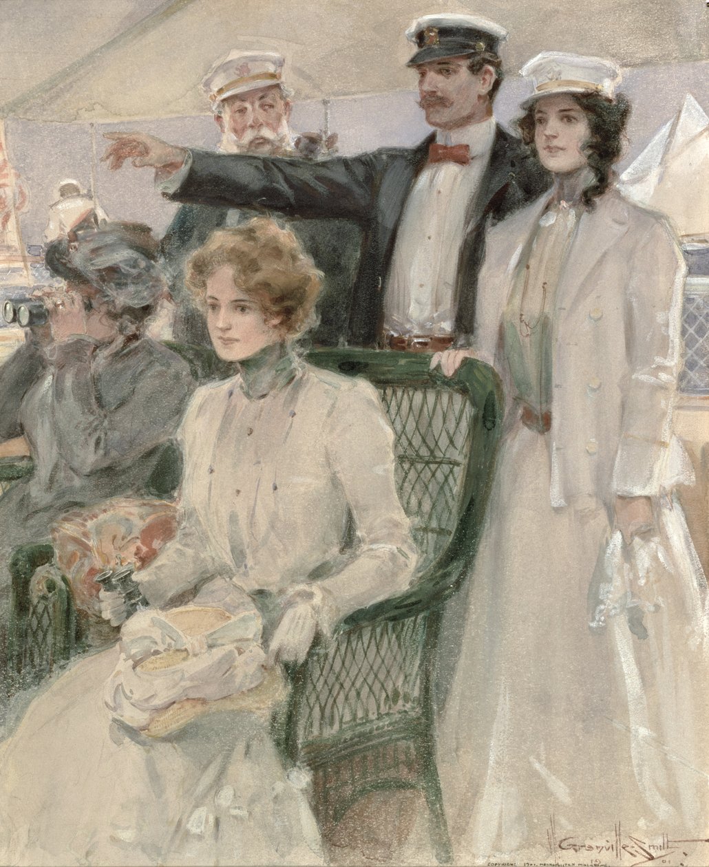 Gemide, 1901 (resim panosunda wc) by Walter Granville Smith