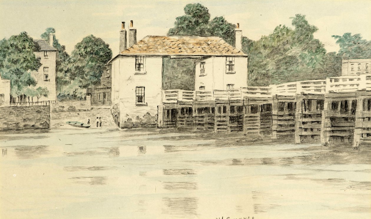 Putney Köprüsü, 1890 dolayları by Walter Greaves