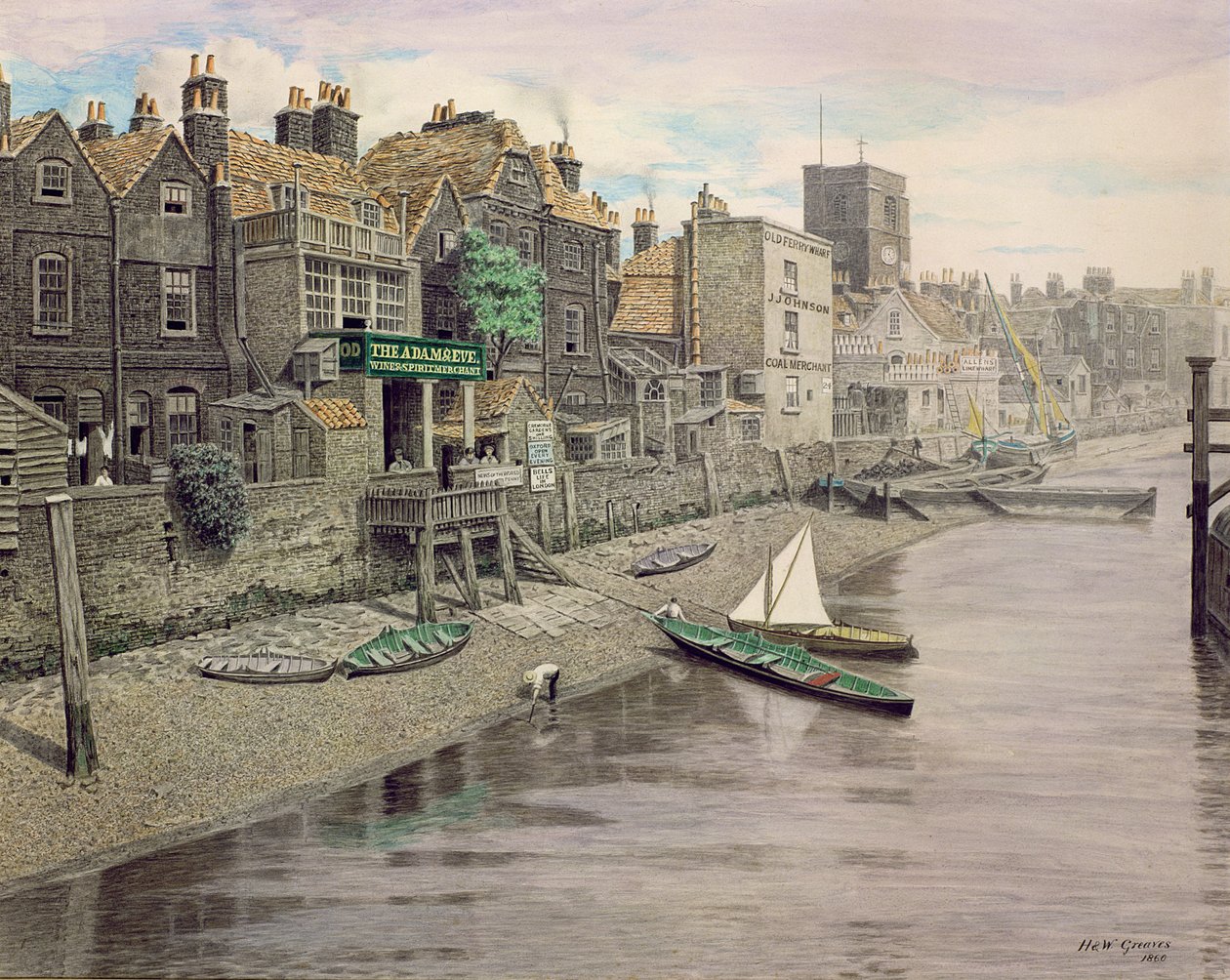 Adam and Eve Tavern, Chelsea (ayrıca bkz. 128131) by Walter Greaves