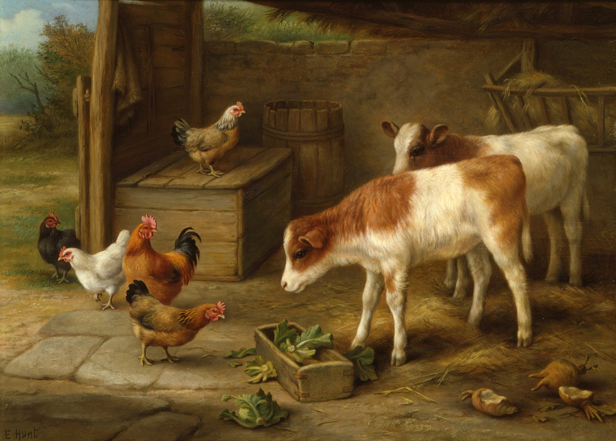 çiftlik sahnesi by Walter Hunt