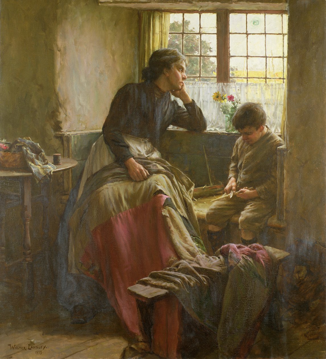 Ölmüş bir günün şefkatli lütfu by Walter Langley