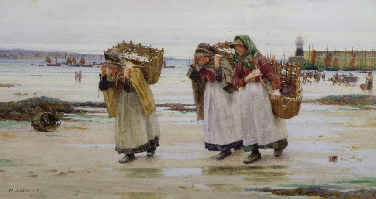 Ekmek Kazananlar veya Newlyn Balık Kadınları (wc) by Walter Langley