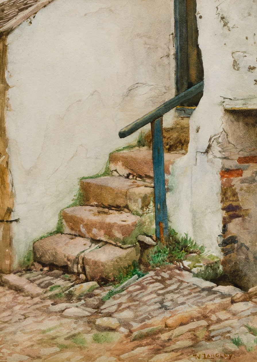 Kulübe Adımları (kağıt üzerinde wc) by Walter Langley