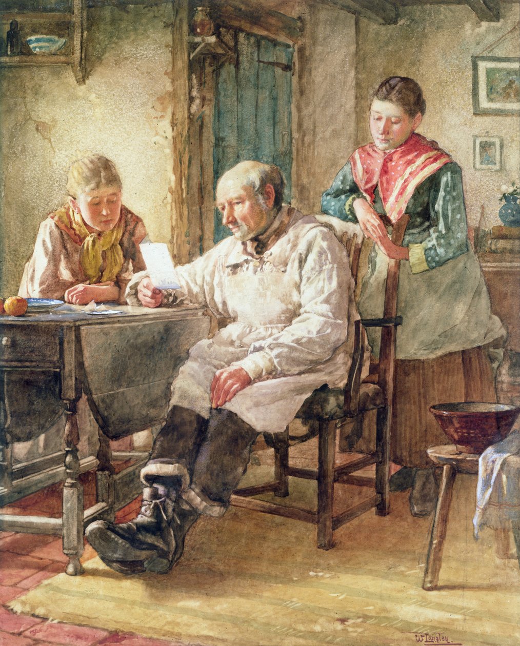 Sabah Postası by Walter Langley