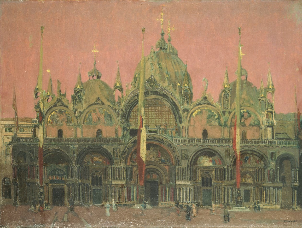 Geceleri Kızıl Bir Gökyüzü, San Marco by Walter Richard Sickert