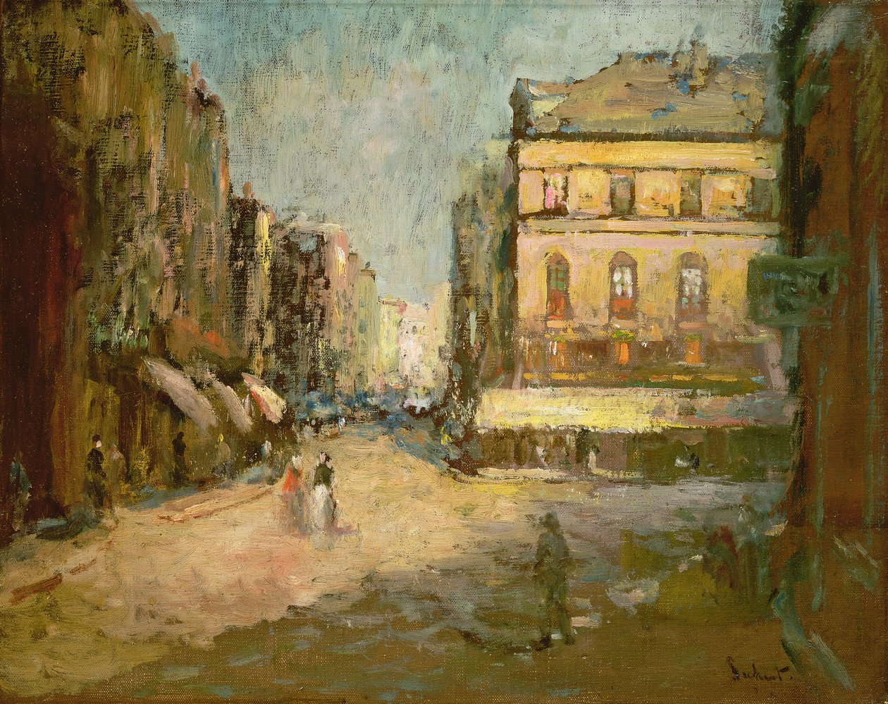 Cafe des Tribunaux (sulh yargıçları kafesi), Dieppe by Walter Richard Sickert