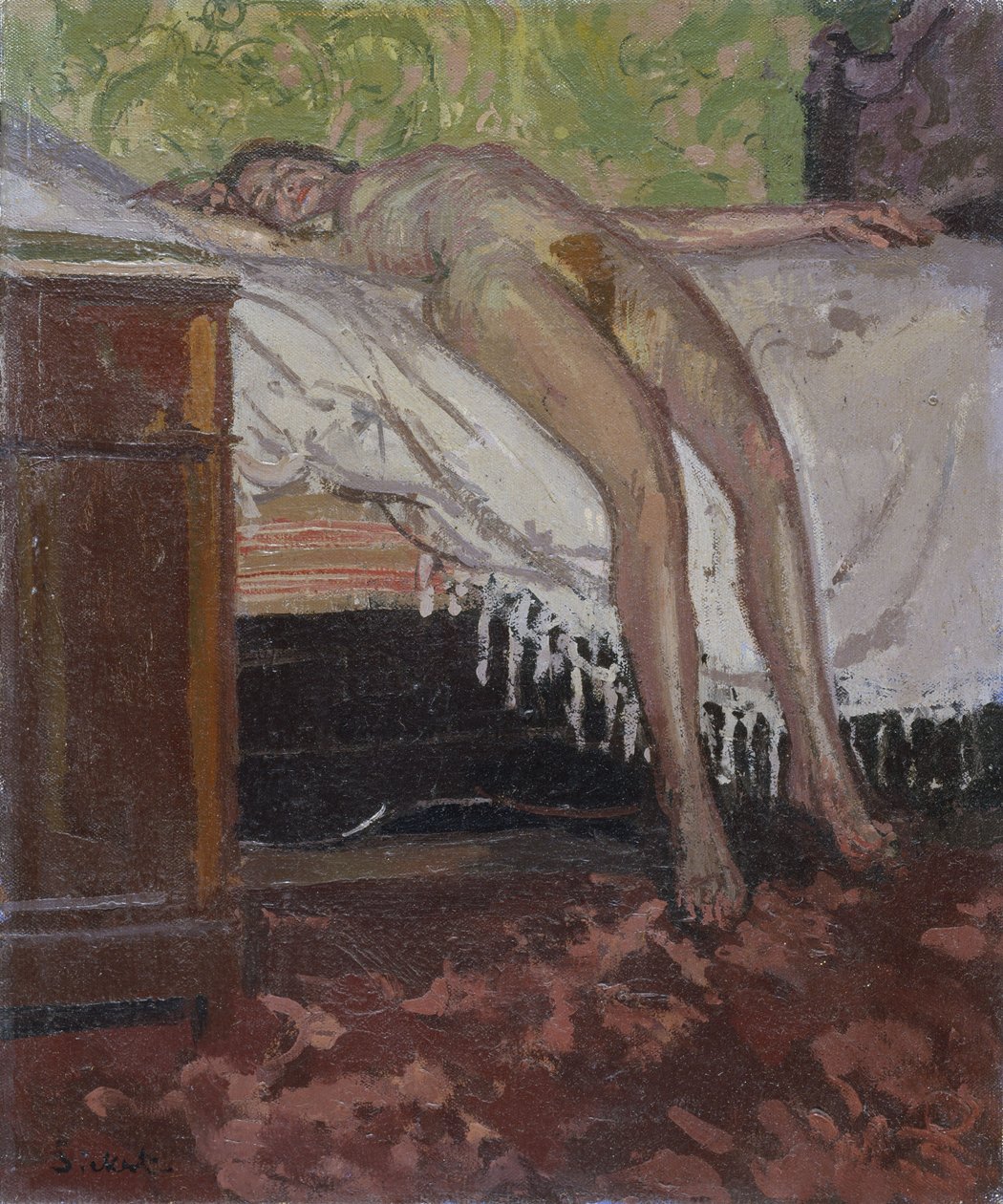 uzanmış çıplak by Walter Richard Sickert