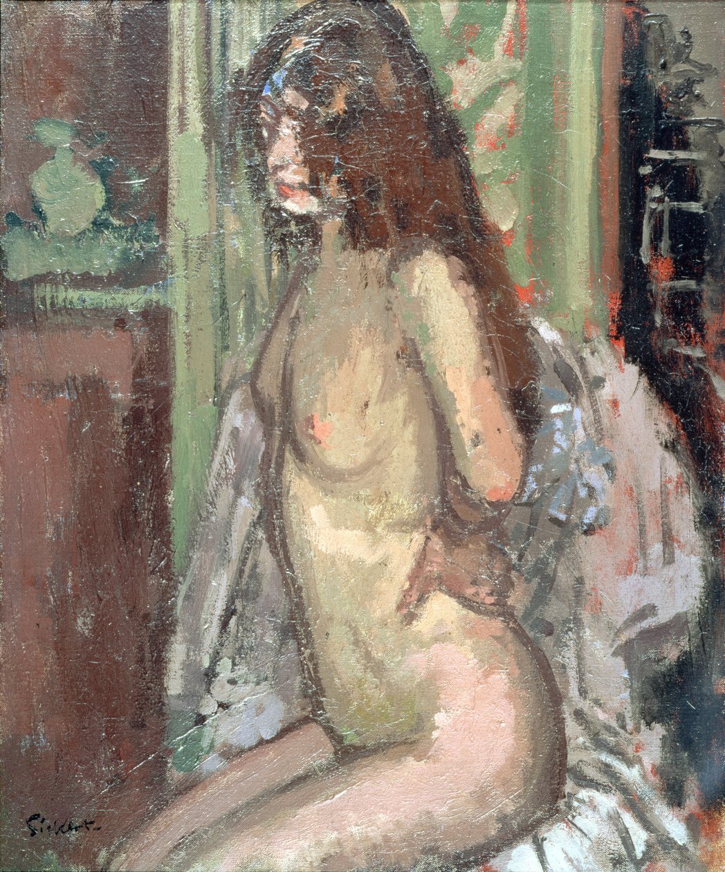 Çıplak Oturan, Paris, 1906 by Walter Richard Sickert