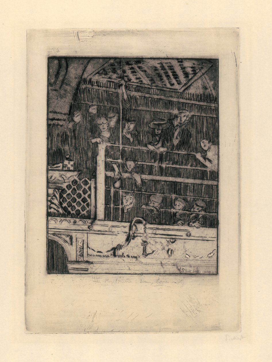 Eski Moğol Tavernası, 1908 (gravür ve aquatint) by Walter Richard Sickert