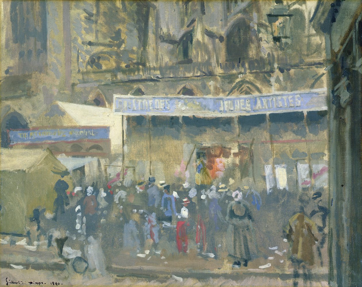 Genç Sanatçılar Tiyatrosu, Dieppe, 1890 by Walter Richard Sickert