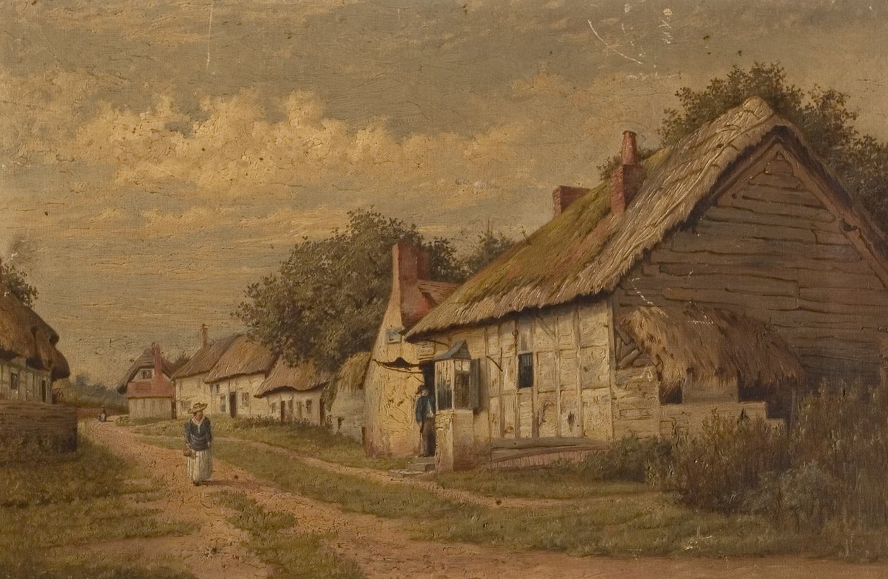 Bir Gloucestershire Lane, 19. yüzyılın sonlarında by Walter Scott