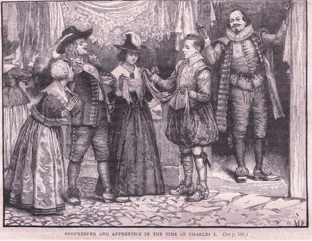 Charles I zamanında dükkâncı ve çırak by Walter Stanley Paget