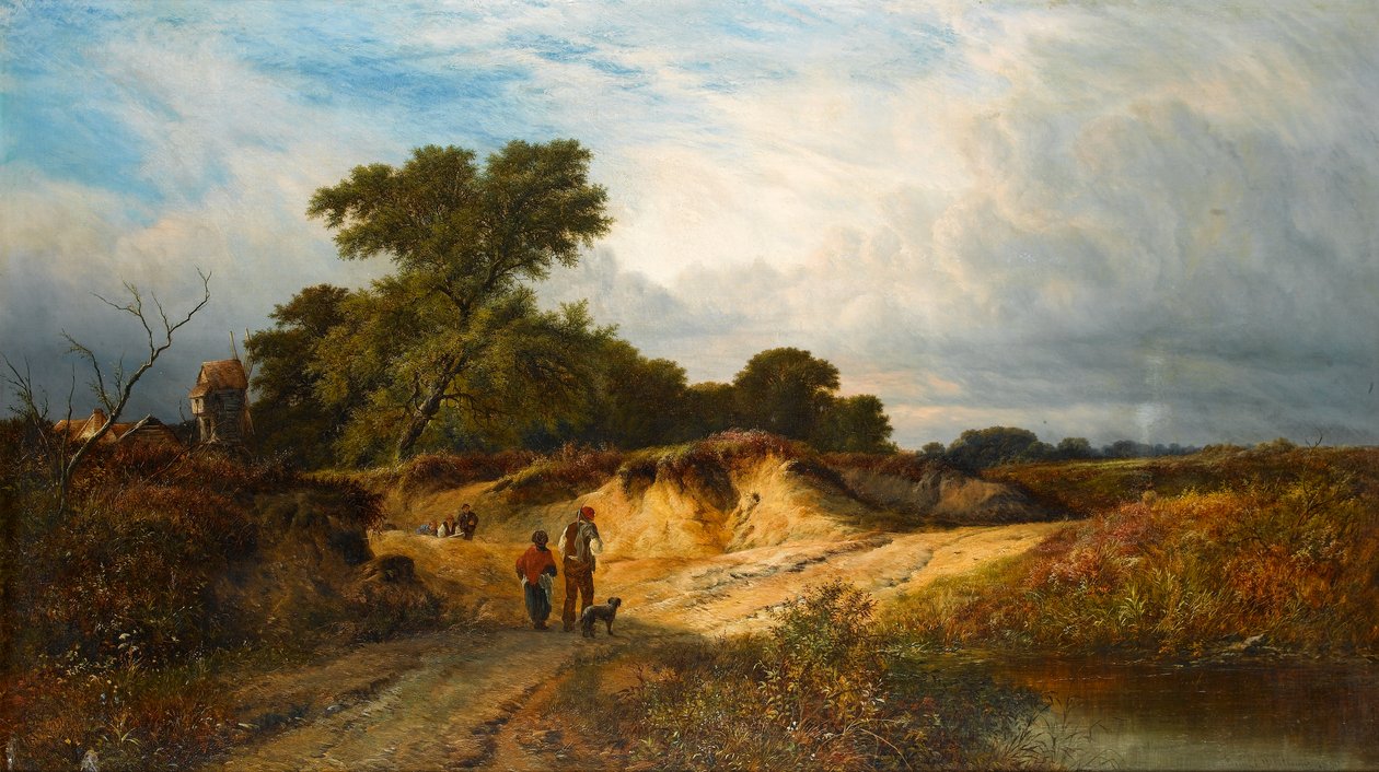 Reigate yakınlarındaki Kum Çukurları, Surrey, 1869 by Walter Williams