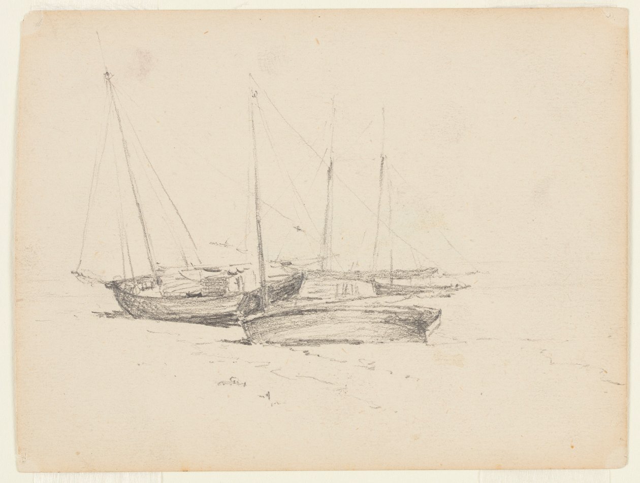 Deniz Kıyısında Balıkçı Tekneleri by Walter Clark