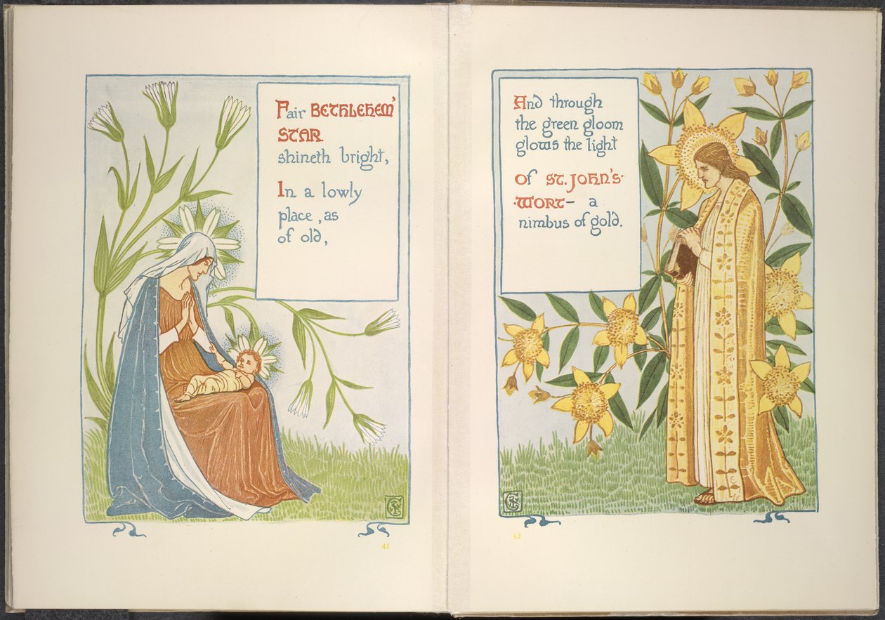 Beytüllahim yıldızı ve sarı kantaron by Walter Crane
