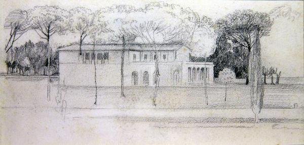 Beş çizim (kağıt üzerine kurşun kalem) (ayrıca bkz. 351098 ve 351099) by Walter Crane