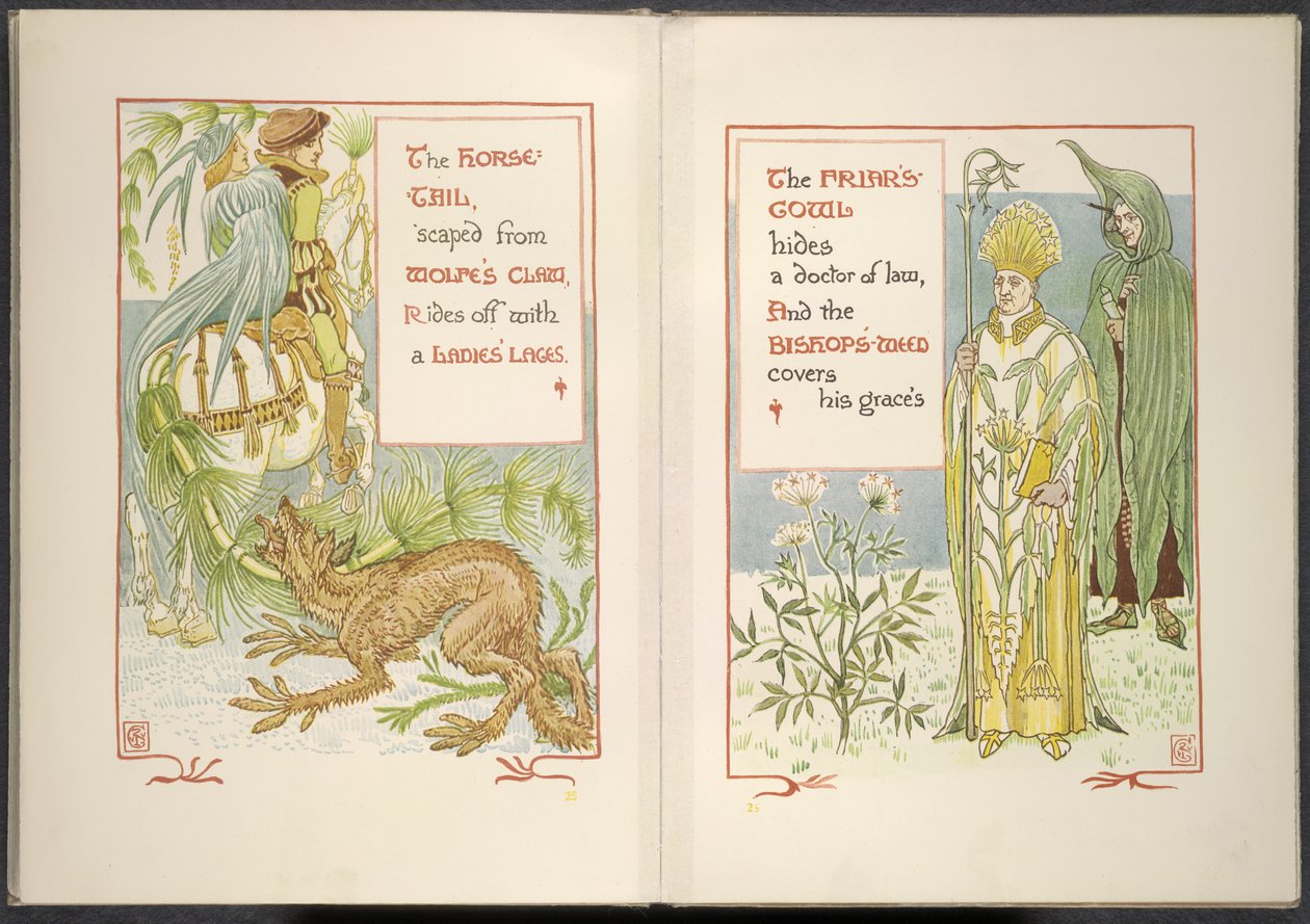 At kuyruğu ve rahibin kukuletası by Walter Crane