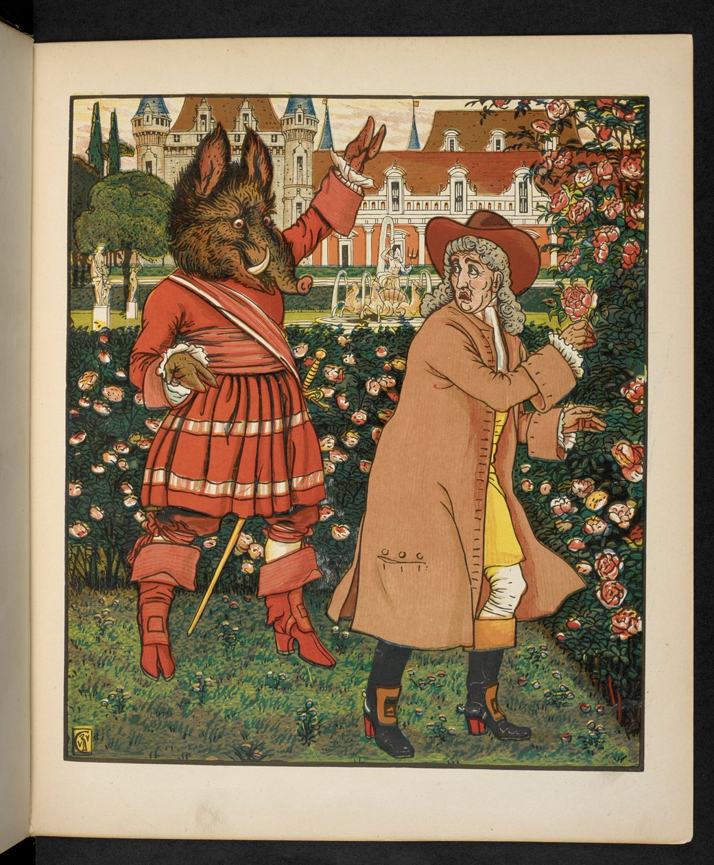 Güzel ve Çirkin için İllüstrasyon. by Walter Crane