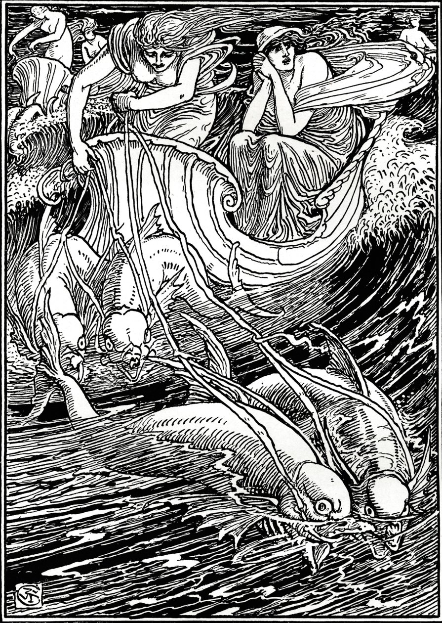 Faerie Queene için çizim, c1890, 1897 by Walter Crane