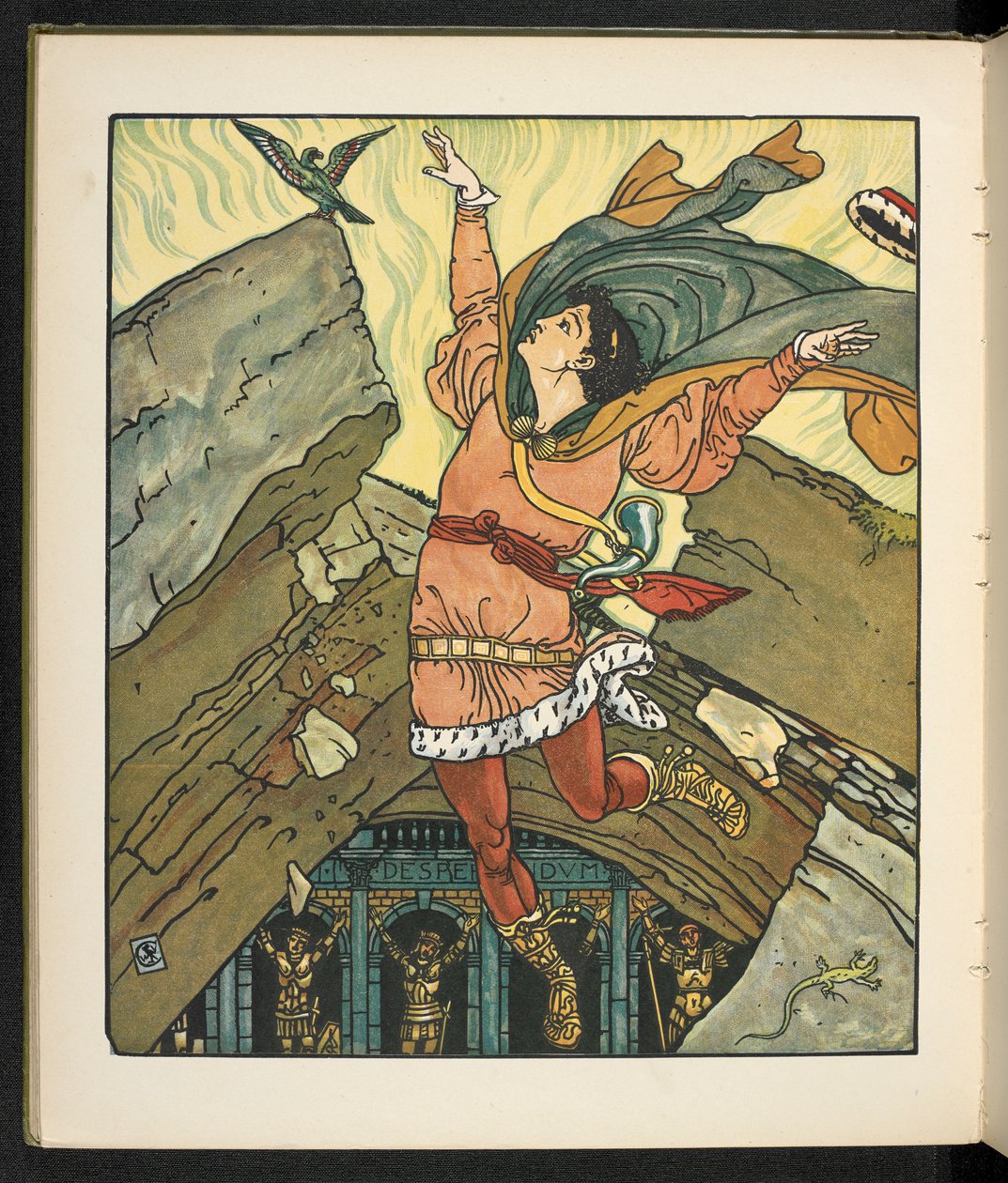 Hikaye için illüstrasyon, Prenses Belle étoile. by Walter Crane