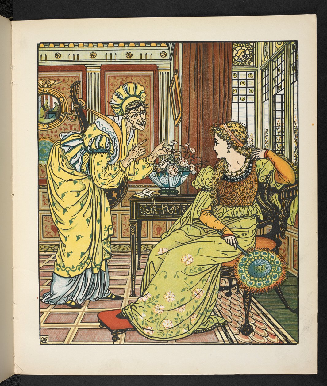 Hikaye için illüstrasyon, Prenses Belle étoile. by Walter Crane