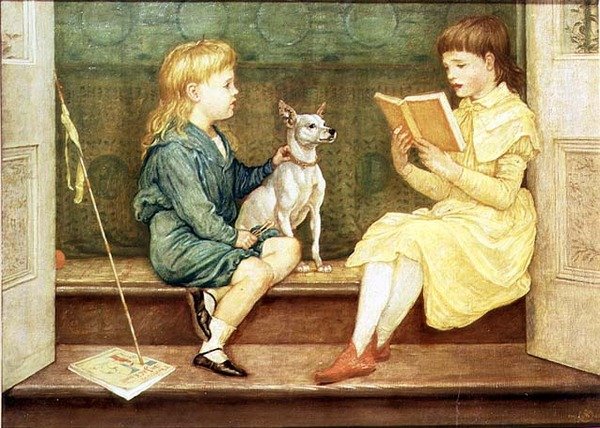 Lionel ve Beatrice Crane by Walter Crane