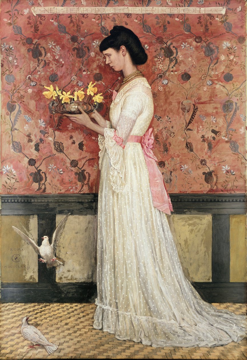 Bayan Ingram Bywater d.1908, 1872 by Walter Crane