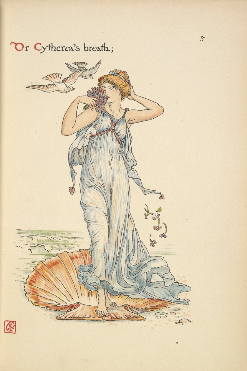 "Ya da Cytherea'nın nefesi;" by Walter Crane