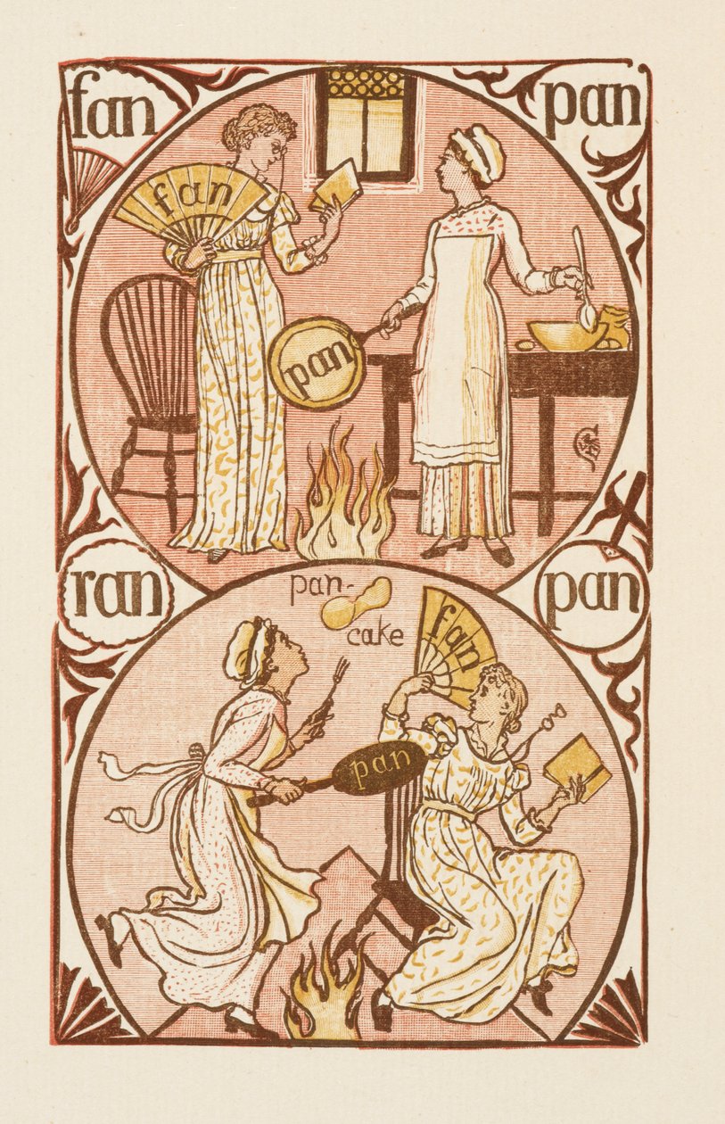 N harfi ile biten kafiyeli kelimeler. Altın astar by Walter Crane