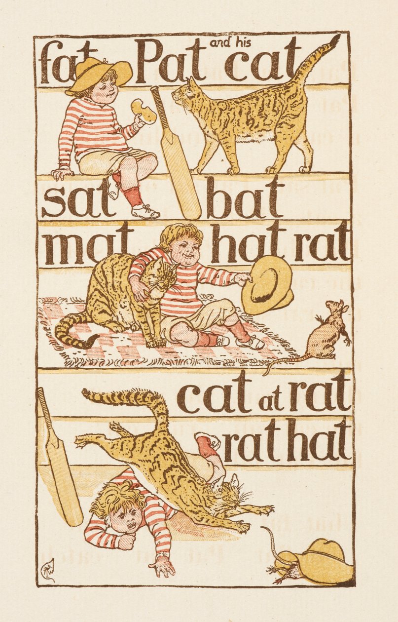 T harfiyle biten kafiyeli sözler. Altın Astar. by Walter Crane