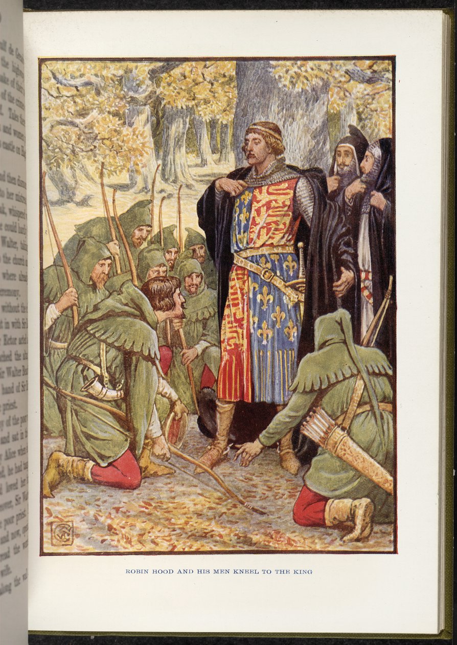 Robin Hood, I. Richard'dan önce by Walter Crane