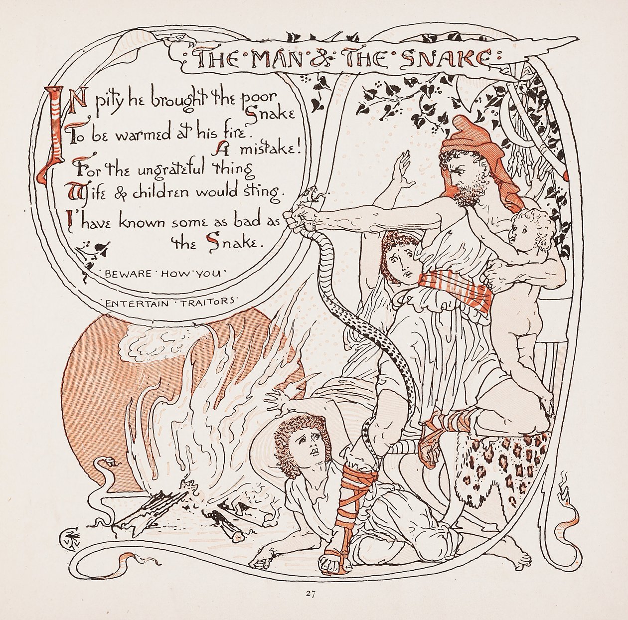 The Man & The Snake, Aesops Fables