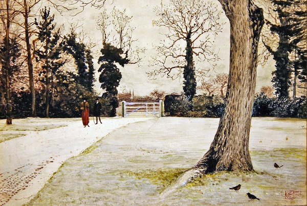 Porsuk Ağacı Çiftliği, Brundish Çiftliği, Suffolk by Walter Crane