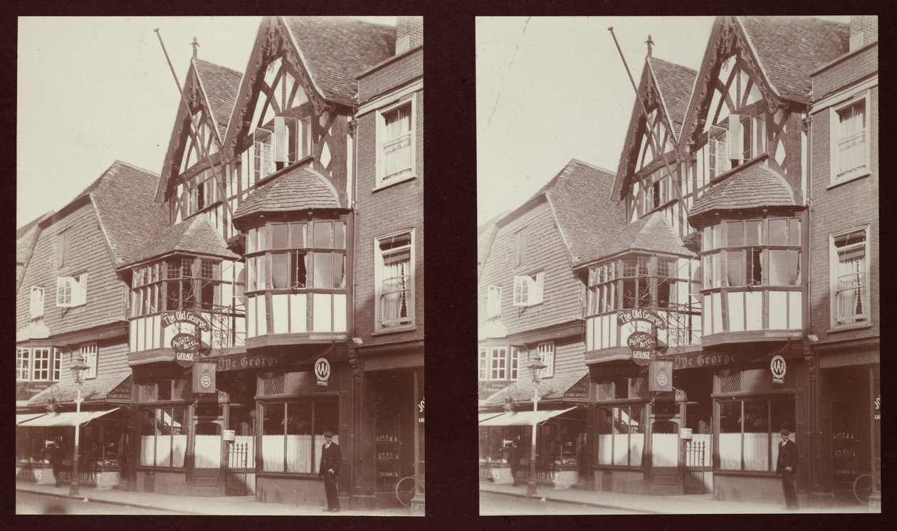 Old George Inn, 17 High Street, Salisbury, Wiltshire, 1913. by Walter Edward Zehetmayr