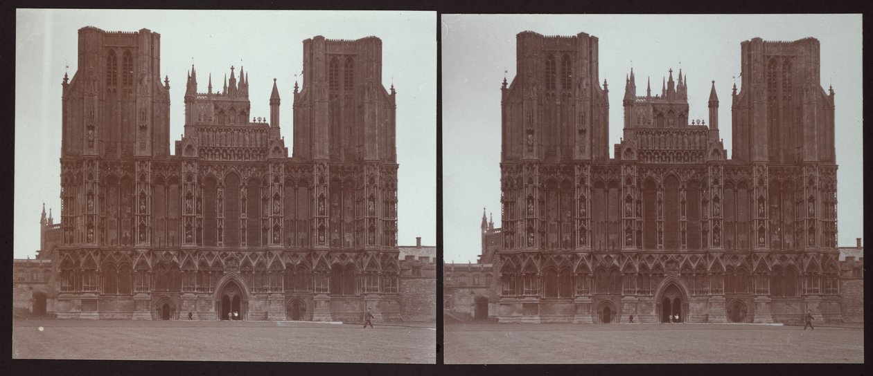 Wells Katedrali, Katedral Green, Wells, Mendip, Somerset, 1913. by Walter Edward Zehetmayr