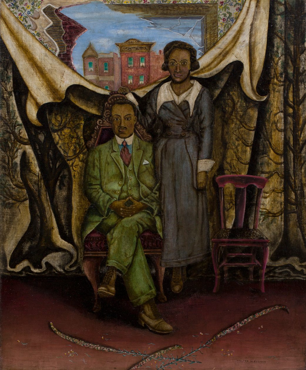 Baba ve Anne—Tintype by Walter Ellison