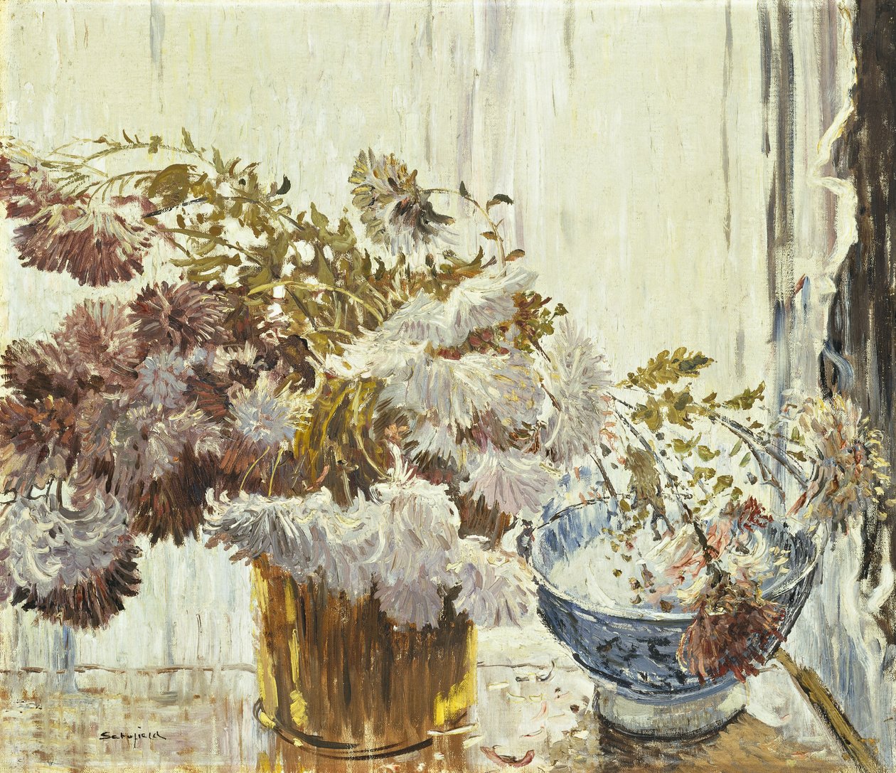 krizantemler by Walter Elmer Schofield