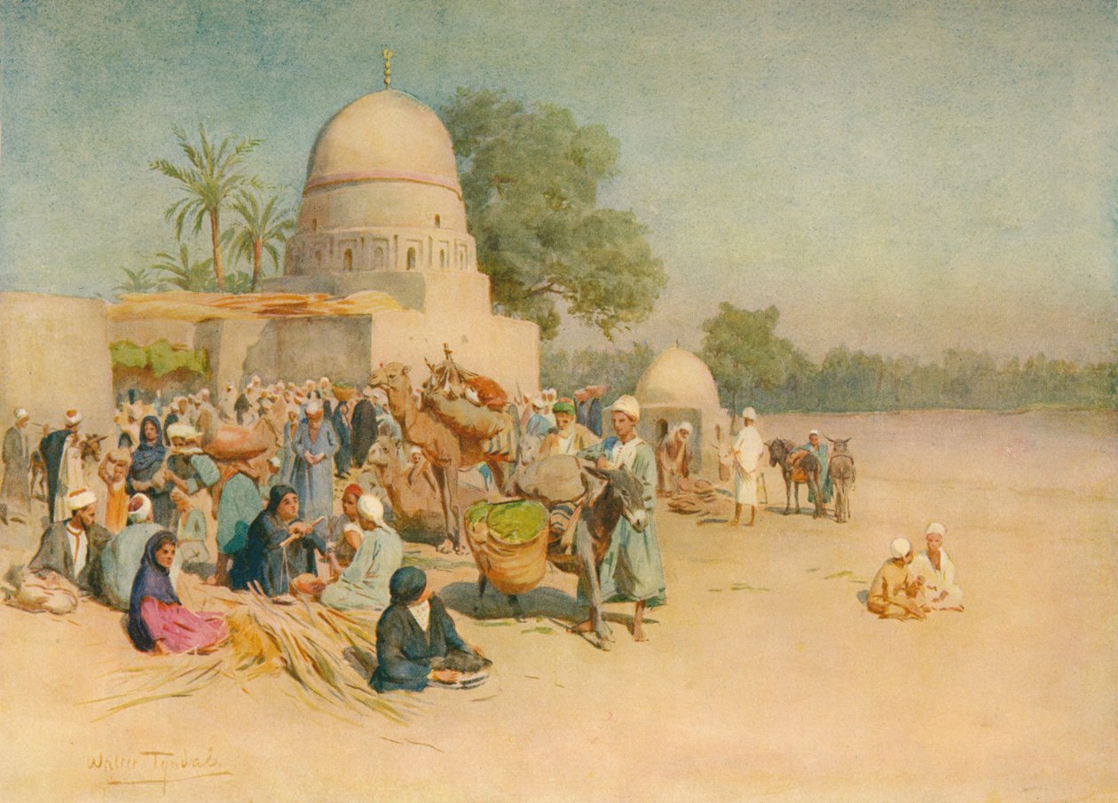 Çölün Kıyısında Bir Pazar, c1905, 1912 by Walter Frederick Roofe Tyndale