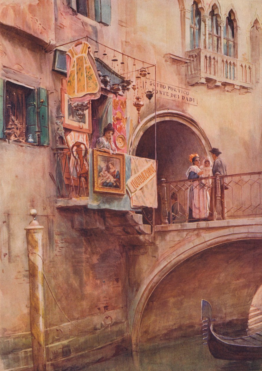 Bir Antika Dükkanı, Venedik, c1900 1913 by Walter Frederick Roofe Tyndale