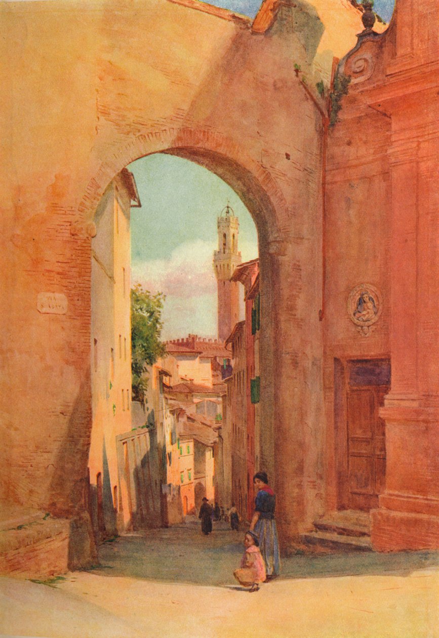 Arco Di S. Giuseppe, Siena, c1900 1913 by Walter Frederick Roofe Tyndale