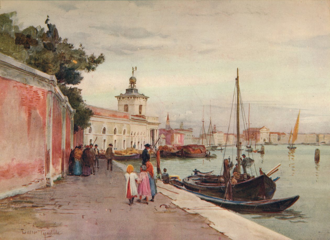 La Dogana, Venedik, c1900 1913 by Walter Frederick Roofe Tyndale