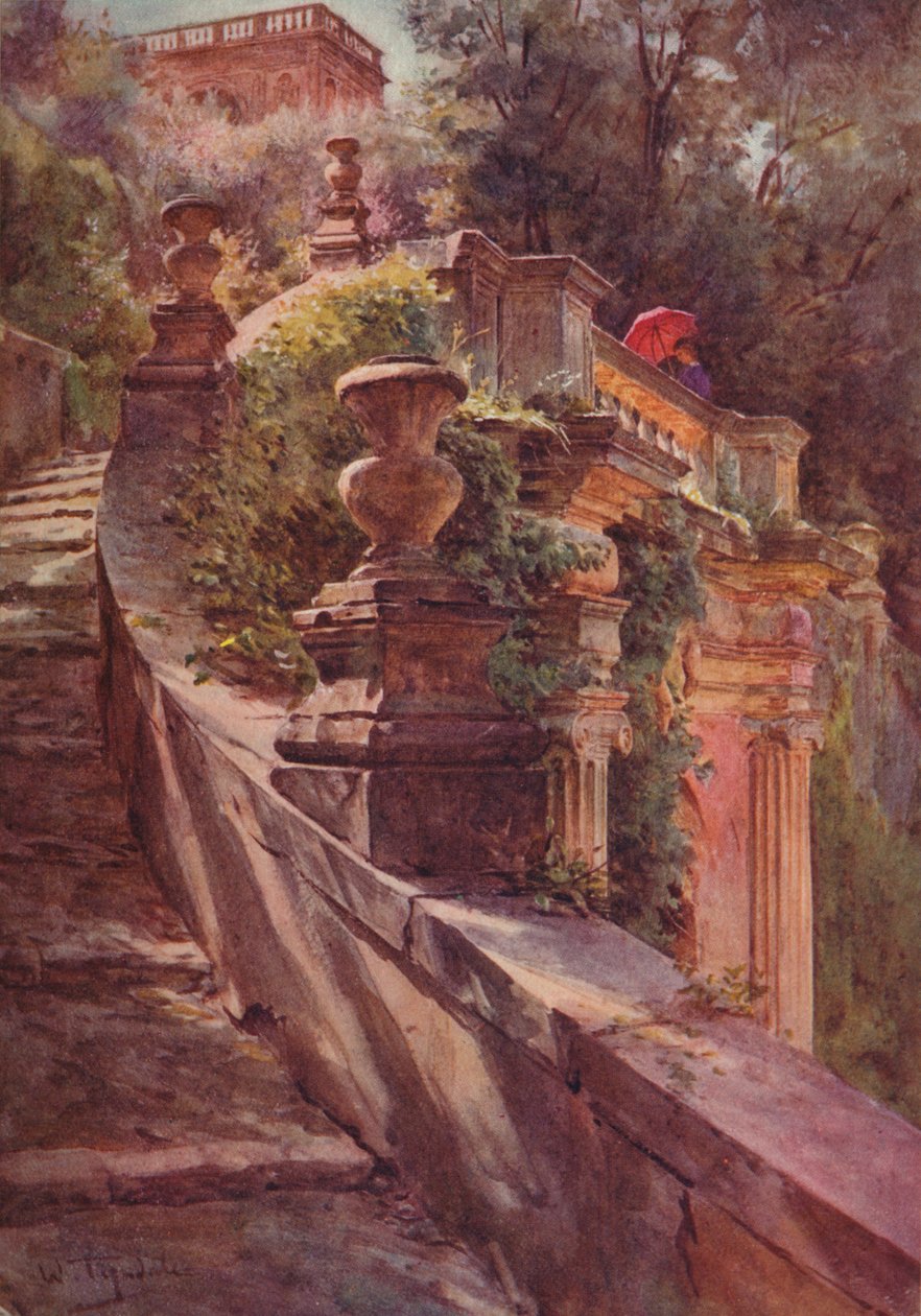 Scallea Delle Sfinge, Villa DEste, c1900 1913 by Walter Frederick Roofe Tyndale