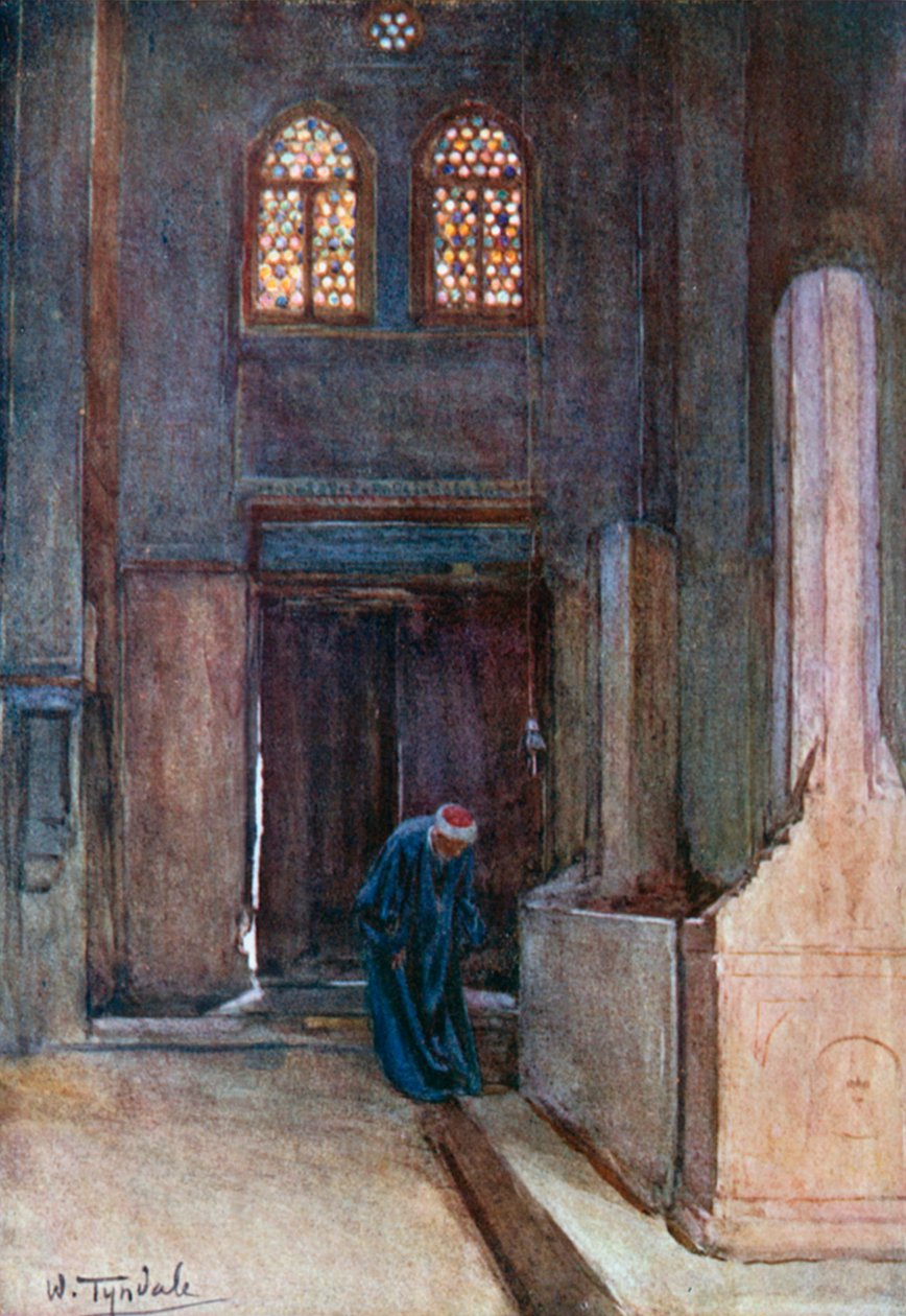 İbrahim Ağa Türbesi (renkli taş baskı) by Walter Frederick Roofe Tyndale