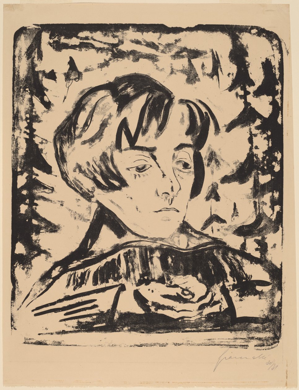Dinleme, 1920-1921. by Walter Gramatte