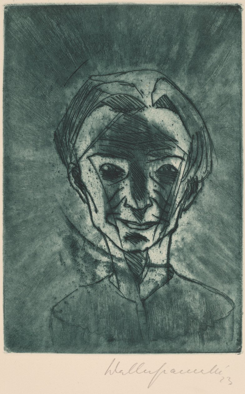 Gülen Kafa, Otoportre Gülen Kafa, Otoportre, 1923. by Walter Gramatte