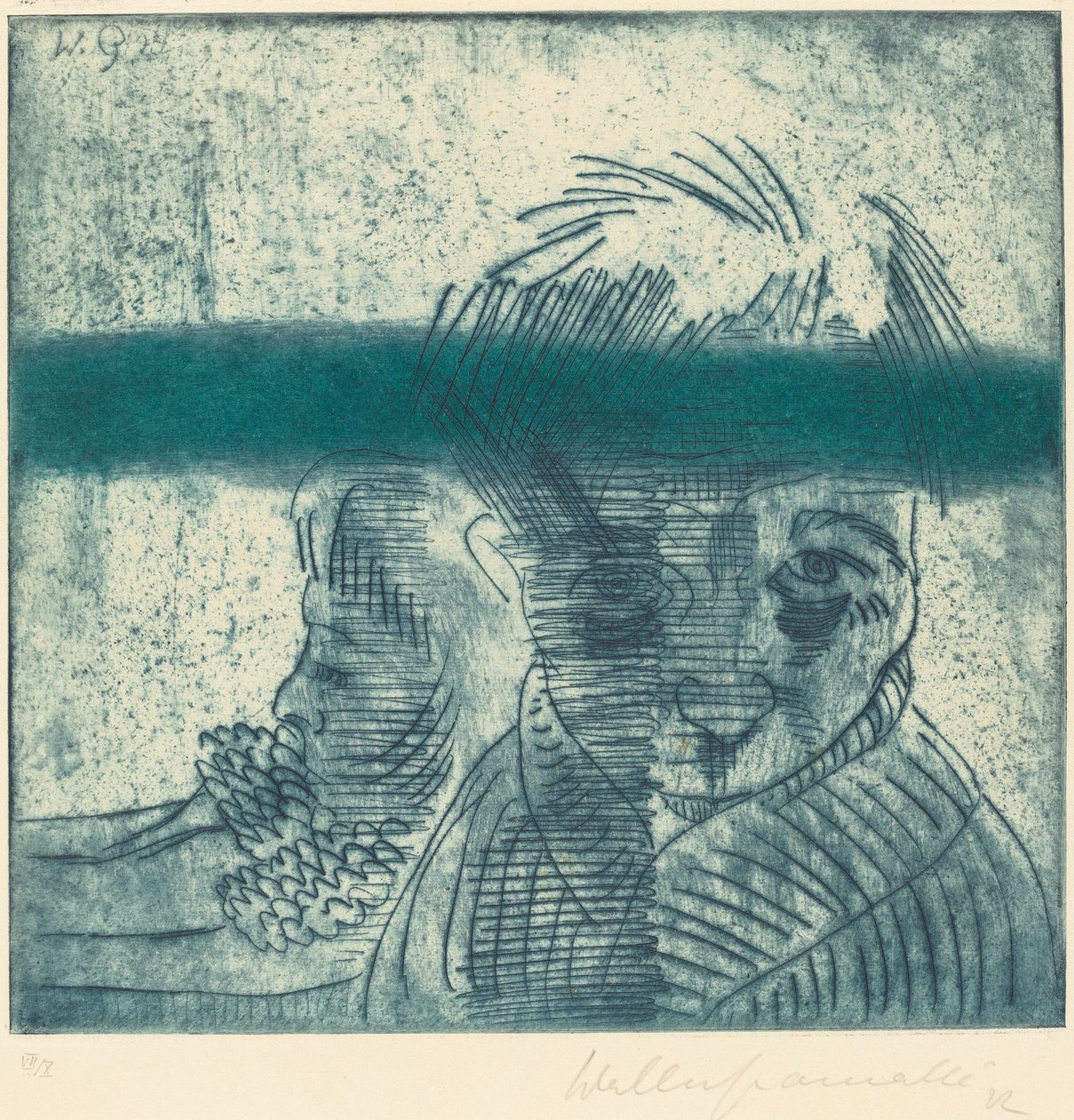 Çift (Das Paar) by Walter Gramatte