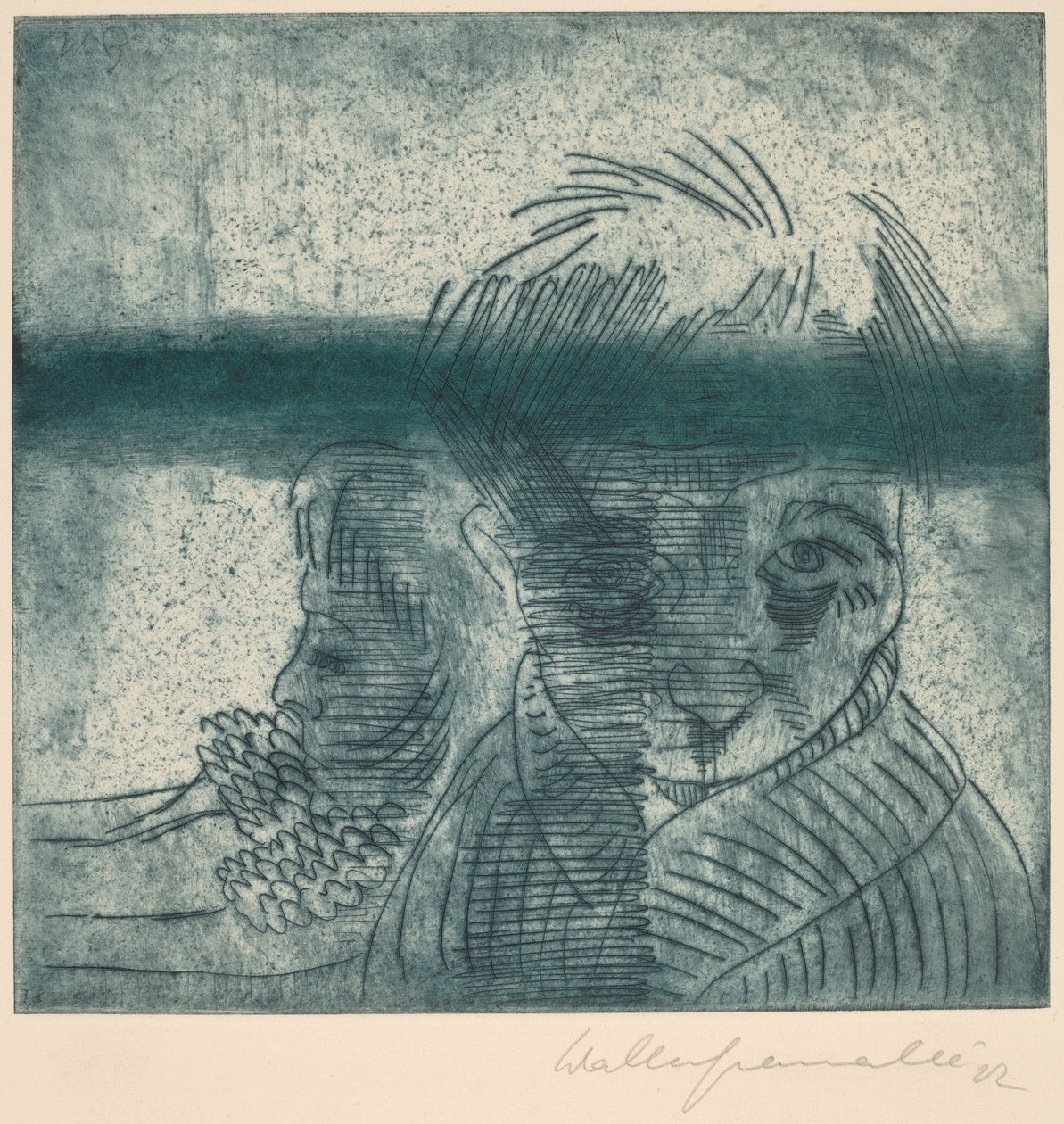 Çift, Karısı ile Otoportre Çift, Karısı ile Otoportre, 1922. by Walter Gramatte