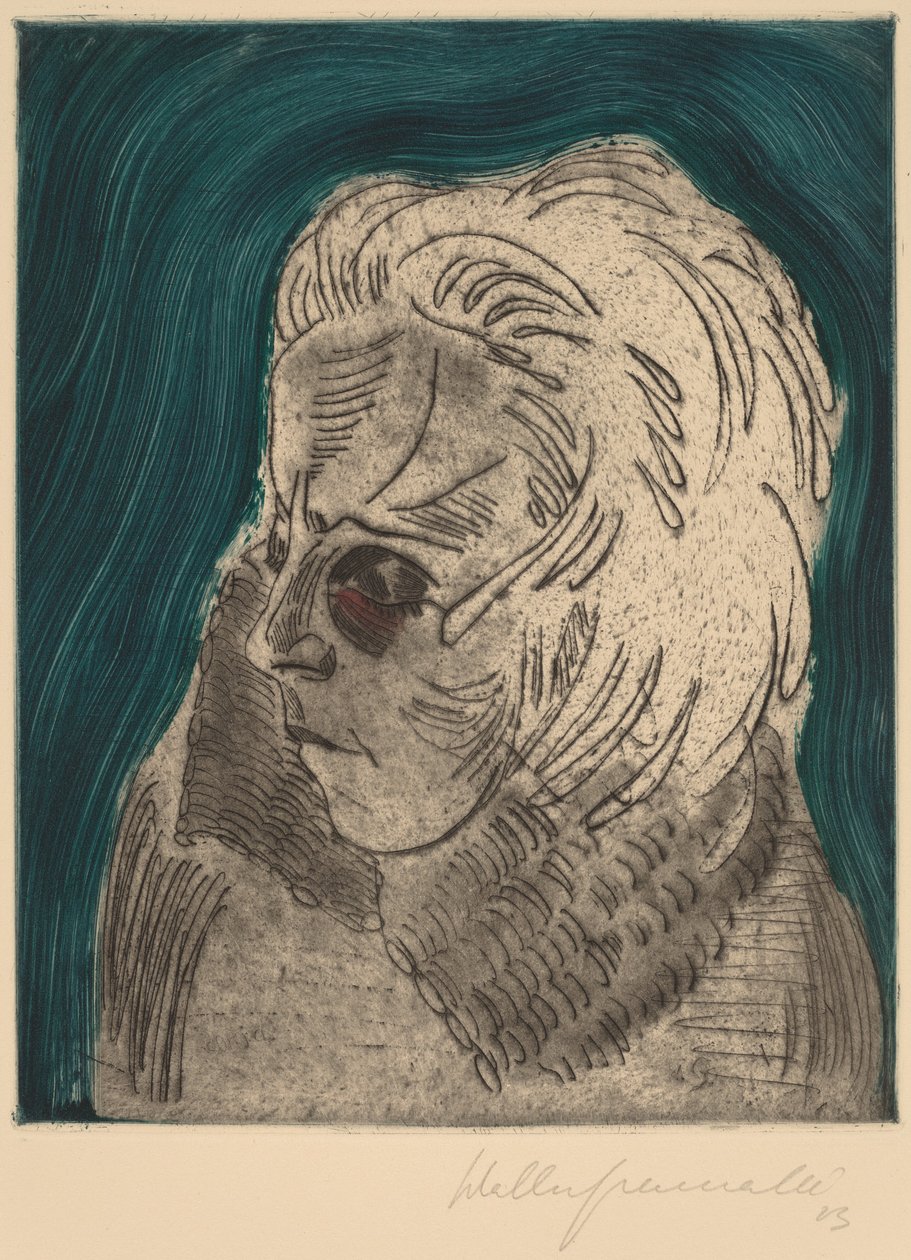 Yorgun Kadın, Sonia Gramatté Yorgun Kızın Başı, Sonia Gramatté, 1923. by Walter Gramatte
